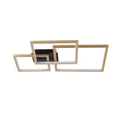 China Rectangular Shape Copper Mounting Bracket Shape Outdoor Indoor Home Decoration Ceiling Mounted Luxury Modern Led Lamp for sale