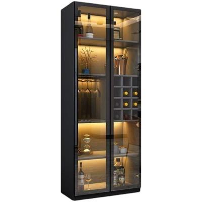 China Modern Light Luxury Wine Cabinet Display Living Room Collection Home Storage Cabinet for sale