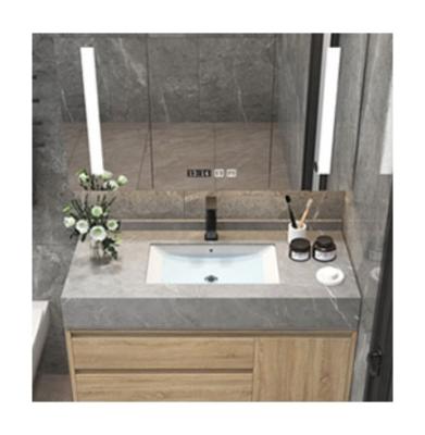 China Factory Sale Modern Furniture Mirror Wash Basin Set Custom Bathroom Cabinet for sale