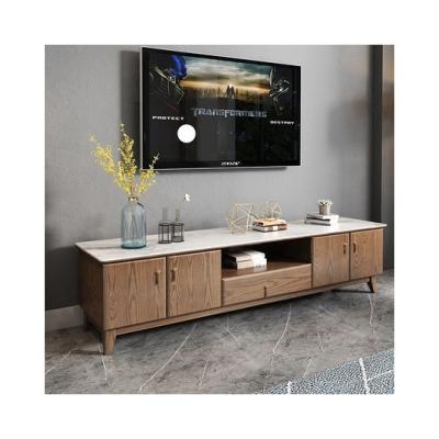 China Solid Wood Multilayer Modern Minimalist Arch Living Room TV TV Cabinet for sale