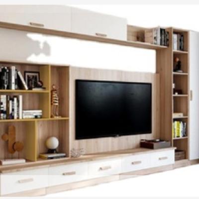 China Modern Nordic simple multi-functional living room TV cabinet movie cabinet combination bookcase integral for sale