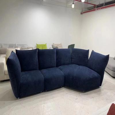 China Italian light luxury special-shaped flower chenille fabric foldable folding petal sofa custom-made combination for sale