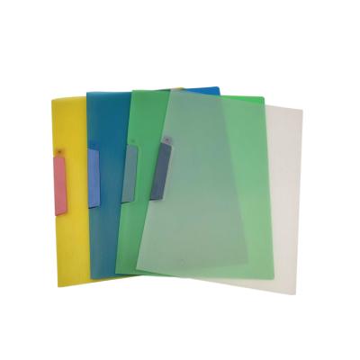 China Soft Custom Design Office Presentation Folder Transparent Clear Plastic Swing A4 Clip Folder for sale