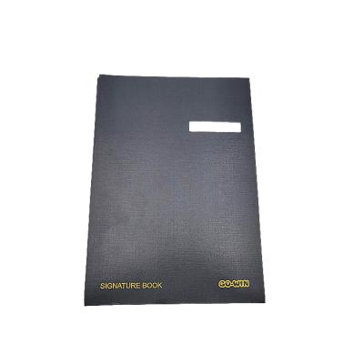 China Durable Good Quality PVC / Hard Low Price Paper Signature Book for sale