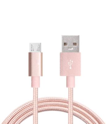 China Nylon Braided Micro USB To USB Cable Quick Charge High Speed Data Sync for sale