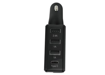 China Tipo cargador rápido del coche USB de C con 1 tipo C 3 USB DC 5V, salida 3A en venta