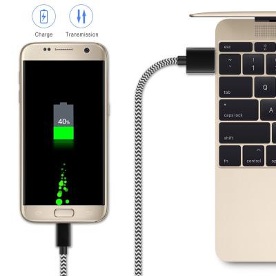 China dados de alta velocidade trançados de nylon e carregamento do micro USB cabo de 3.3FT à venda