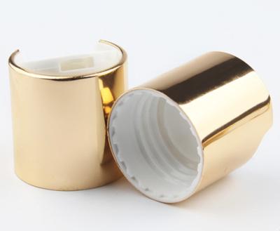 China Top Quality Spill No 20 410 , 24 410 , 28 410 Gold Disc Cap For Shampoo Bottle for sale