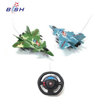 China RC Hobby 27 MHz Radio Control Electric Toys Camouflage Airplane RC Airplanes With Light for sale