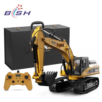 China HIGH QUALITY RC MODEL HUINA 1580 V4 23CH 1:14 RC EXCAVATOR TOY UPGRADED VERSION V4 for sale