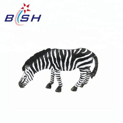 China Educational Animal Plastic Toy Children Zebra Miniature Toy Animals For Children for sale