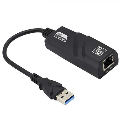 China LAN 10/100/1000 Mbps Network PC Computer Desktop Cable USB 3.0 to Rj45 Gigabit Ethernet Adapter for sale