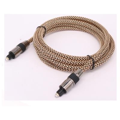 China High Quality Digital Fiber Optic Male-Male Plug 1m DVD Player 24k Gold Toslink Audio Cable for sale