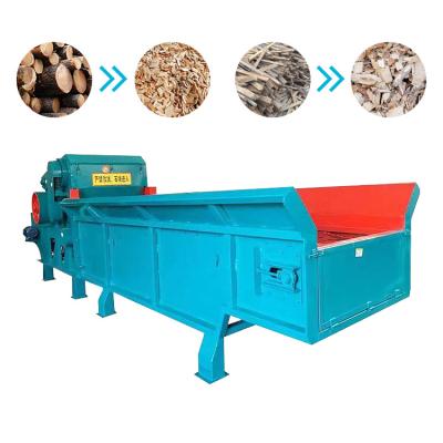 China Manufacturing Plant Green Color Disc Root Industrial Shredder Sawdust Wood Crusher Machine For Log Tree for sale