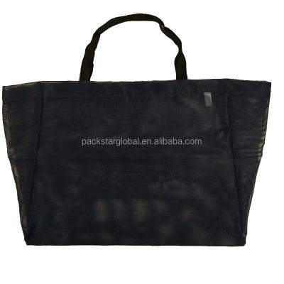 China Eco-friendly High Quality Handle Mesh Shopping Bag Reusable Mesh Bag for sale