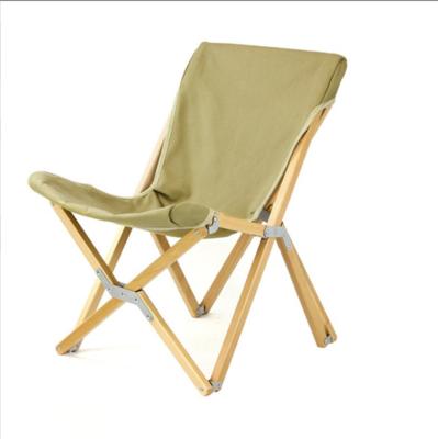 China Butterfly Chair Beach Chair Modern Khaki Folding Portable Wooden Custom Beach Chairs for sale