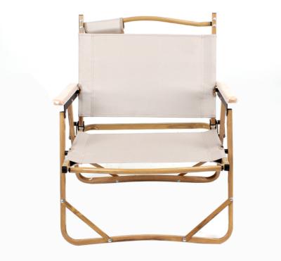 China Leisure Beach Chair Aluminum Alloy Wood Grain Lounge Modern Foldable Wholesale Beach Chair for sale