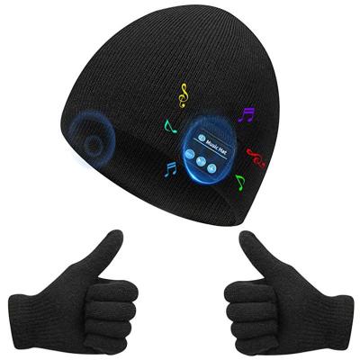 China JOINT Beanie Music Hat Wireless Techy Bluetooth Compatible Stuff For Mens Womens Outdoor Sports Bluetooth Knitted Hat for sale