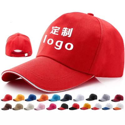 China COMMON Promotional Gift 100% Flat Mesh Golf Baseball Cap Gorras Trucker Hat Sports Snapback Cotton Logo Embroidered Brim Applique for sale