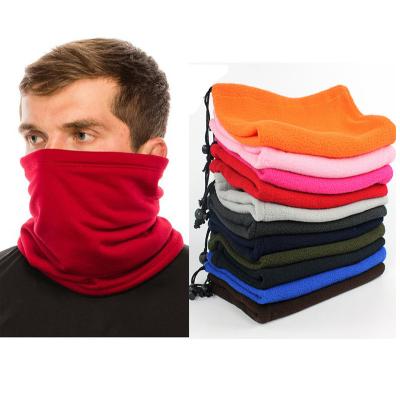 China Autumn/Winter Breathable Fleece Scarf Border Hot Sale Sports Neck Blanket 8 Colors Drawstring Outdoor Multi-Purpose Three-Purpose for sale