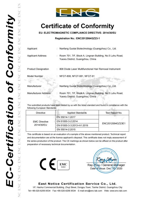 CE - Wuzhou Nanzhao Biotechnology Co., Ltd.