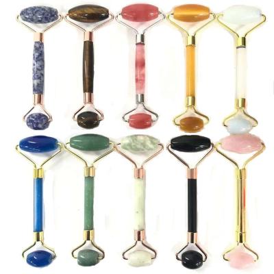 China China Natural Crystal Quartz Facial Massage Roller for Skin Care Beauty for sale