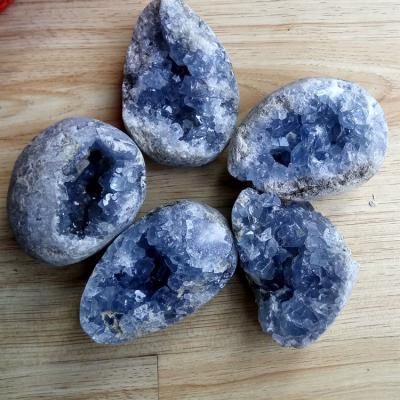 China Good Quality Blue Celestite Crystal Geodes Blue Celestine Crystal Geodes from China for sale