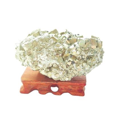 China China Natural Pyrite Crystal Group Approximate High Quality Mineral Specimen for sale