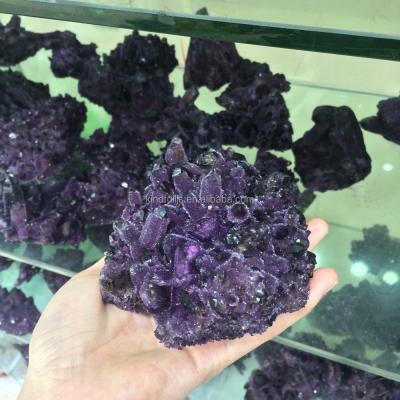 China China Amethyst Cluster Crystal Drusy For Sale Home Natural Dark Purple Decor for sale