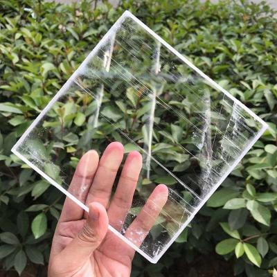 China Wholesale Natural Selenite Rough Slice Crystal Slab Slice Stones For White Clear Decoration From China for sale