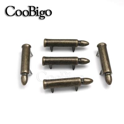 China 35*7mm Nickel Free Bullet Studs Silver/Antique Brass DIY Rivet Spike For Shoes Bags Accessories #GZ023-35 for sale