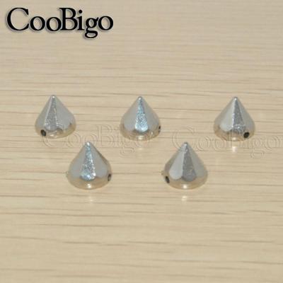 China Plastic Rivet 8*7mm Sewing Spikes Silver DIY Jewelry Accessories Plastic Punk Rivet #GP007-8S for sale