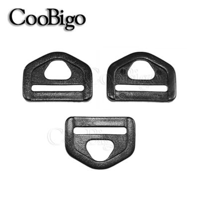 China Heavy Duty Plastic D-Clip Triangle Insert Buckle Plastic Backpack Ties Strap #FLC054-A/B for sale