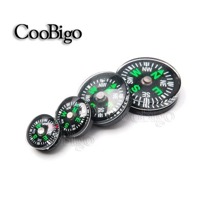 China 100pcs 12/15/20/25mm Outdoor Sport Plastic Camping Mini Button Compass Portable Handheld Hiking Emergency Survival Compass #FLQ177 for sale