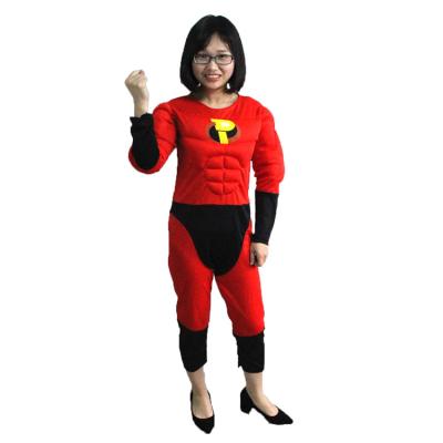 China Lighting Superhero Girls Party Red Costume Outfit Cape Halloween Clothing For Party Personality Cloak for sale