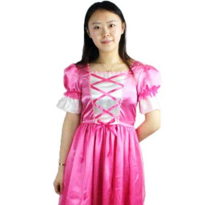 China Custom Made Pink First Adult Princess Dress Gowns Polyester Birthday Party Cosplay Fairy Costume for sale