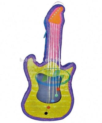 China Any design or colors are available 2015 new designed colorful pinata of guitar for kids, party pinata for sale