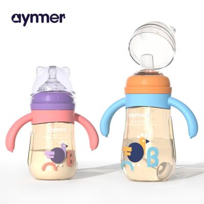 China OEM BPA Food Grade PPSU Feeding Bottle Water Duck Mouth Cup Universal Baby Free Products Newborn Baby Milk Bottle for sale