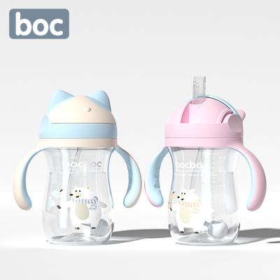 China OEM BPA Free Factory Wholesale Foldable Reusable Cute Baby Feeding Bottle PP Newborn Milk Bottle With Silicone Nipple for sale