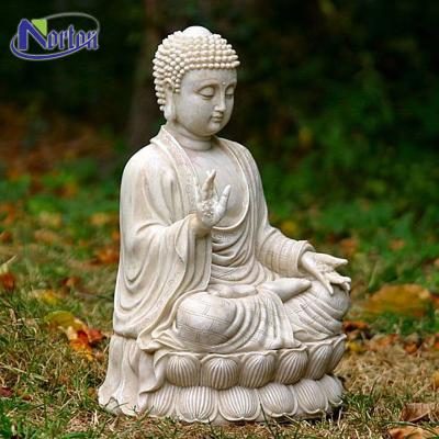 China Western Cheap Price Meditation Buddha Natural Stone Marble Antique Sculpture Buddha Carving Statue NT-MSZ018 for sale