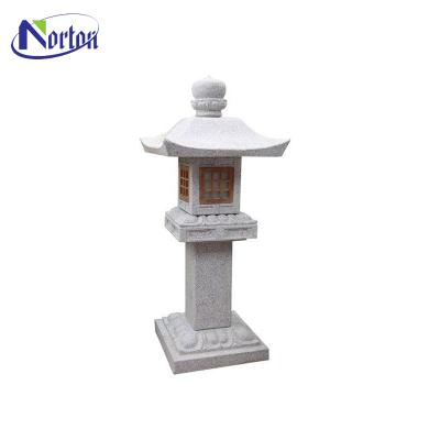 China Western Custom Outdoor Garden Stone Crafts Japanese Products Marble Lantern For Sale for sale