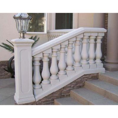 China Contemporary Modern Home Use Hand Carved High Quality Stone Marble Railing Design For Stairs for sale