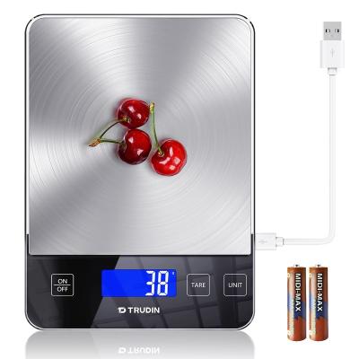 China Cafe Kitchen Scales Multifunctional Digital Stainless Steel Food Kitchen Scale for sale