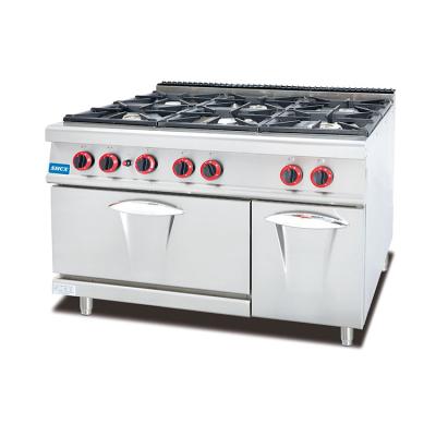 China Cheap High Quality Commercial Hotel Price Gas 6 Oven Range Combined Electric Cooker for sale