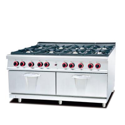 China Hotel China Factory Supply Commercial Vertical 8 Burner Stove Gas Stove Cookers And Ovens for sale