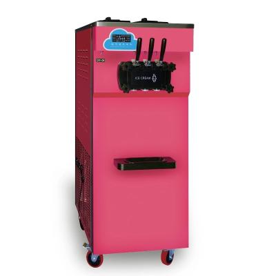 China Pink Three Flavors Commercial Sourcing Ice Cream Machine With Compressor Soft Serve Ice Cream Machine For Sale for sale