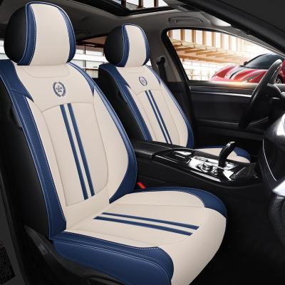 China Five-Seater Hot Factory Selling Sports PU Car Easy Clean Leather Luxury General Seat Cover for sale