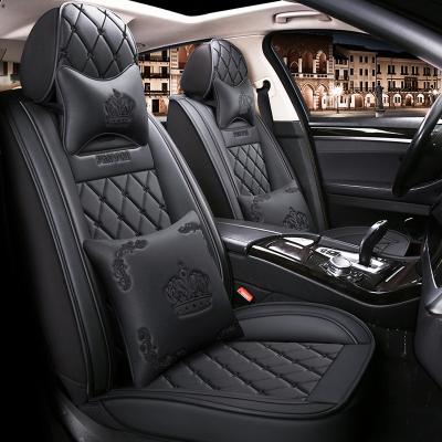 China Factory Customized Price Five-Seater Sports Full Set Of General PVC PU Leather Car Seat Cover for sale