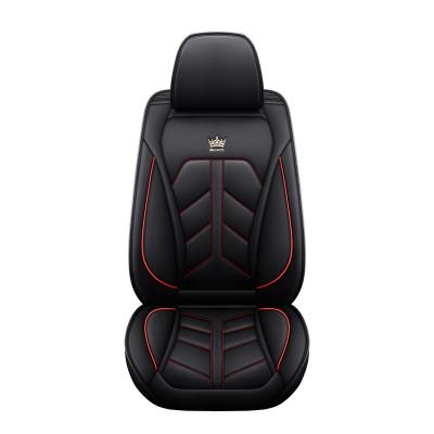 China Brief & Hot Sale Single Color Five-Seater, Suitable For Full Coverage Five-Seater PU Leather Luxury Car Seat Cover for sale