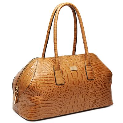 China S366-A2263-trending shoulder bag hot products embossed croc cow leather shoulder bags women handbags for sale